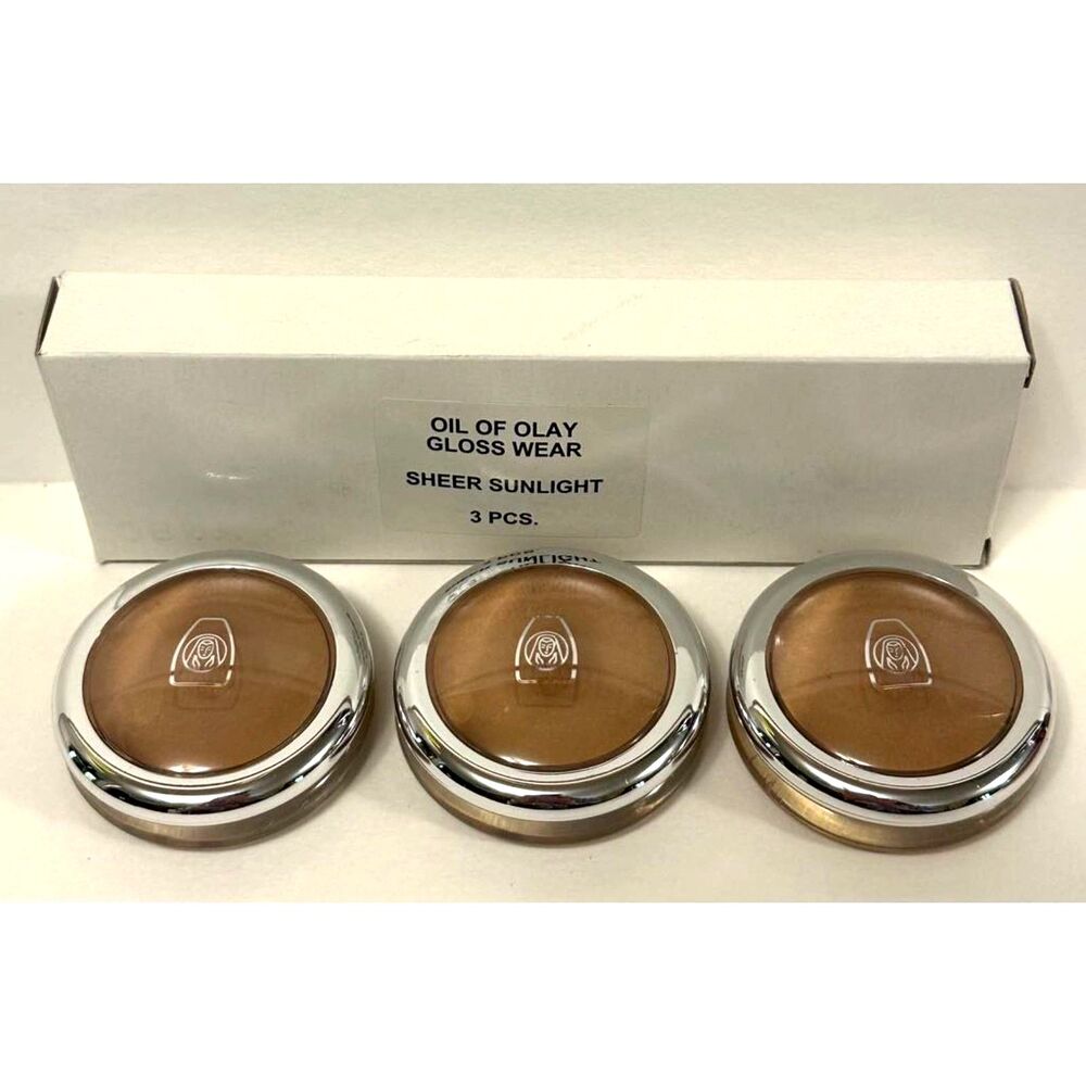 3X Oil Of Olay Lip Shine Gloss Wear #902 A Sheer Sunlight (Neutral) NEW